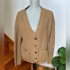 Forever 21 Tan Knit Cardigan